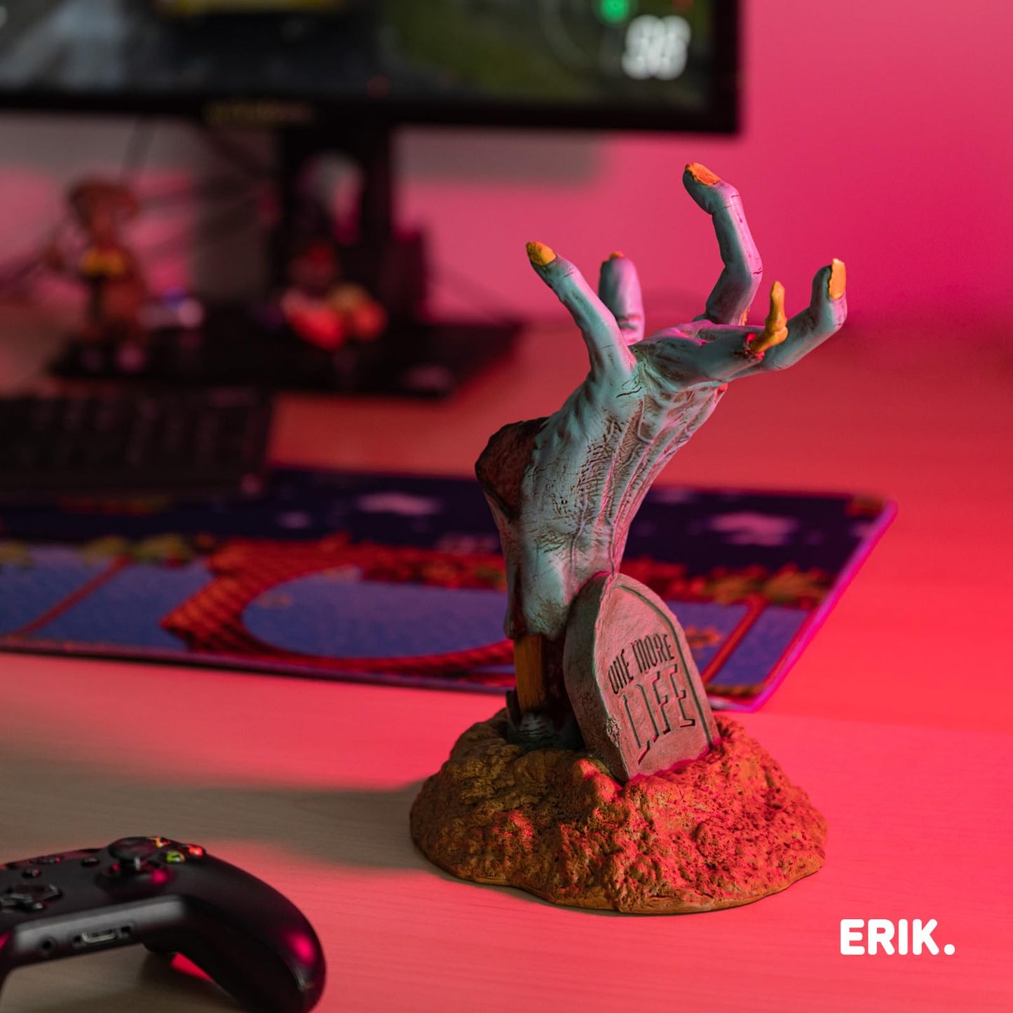 Grupo Erik Gaming Controller Holder & Headphone Stand - Gameration | Gaming Accessories For Desk, Gamer Gifts, Headset & Controller Stand 6.7 x 10.6 x 7.3 inches - 17 x 27 x 18.5 cm