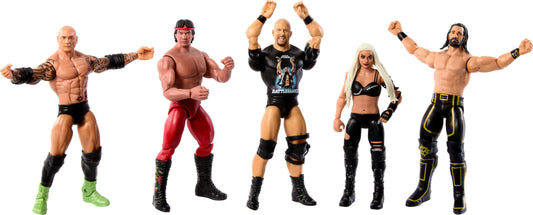 Mattel WWE “Stone Cold” Steve Austin Action Figure, Main Event Series #152 6-inch Collectible with 10 Articulation Points & Life-Like Look, JCV32