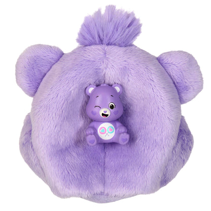 Barbie Cutie Reveal Doll & Accessories, Care Bears Series with Share Bear Plush Costume & 10 Surprises Including Color Change & Mini Bear, JCN94