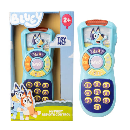 Bluey Interactive Tablet & Remote Control Toy Set – Pretend Play Phone & Learning Tablet for Toddlers – Musical Sound Buttons, Sliding Fun Features (Bluey's Remote Control)