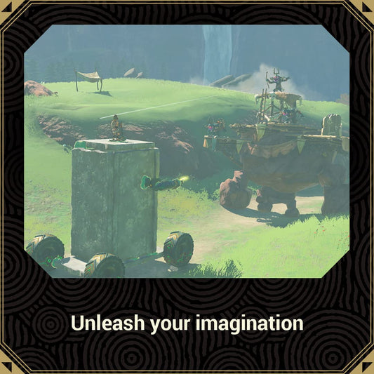 Nintendo Switch game case for The Legend of Zelda: Tears of the Kingdom featuring artwork of Link and Hyrule scenery.