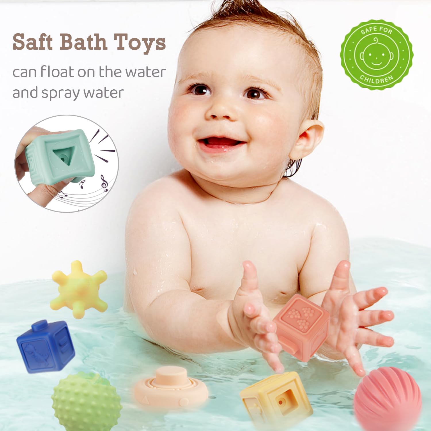 Weilim baby toys for 6-12 months, featuring colorful sensory bins and pull string teether for infants and toddlers.