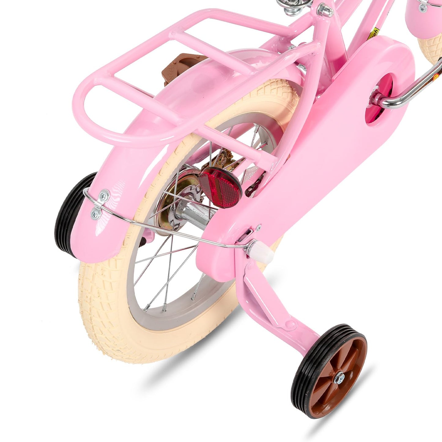 STITCH Manchi 14 Inch Kids Bike for Age 3 4 5 Girls, 14 Inch Wheel Girls Bike With Basket & Stabilisers,Pink…