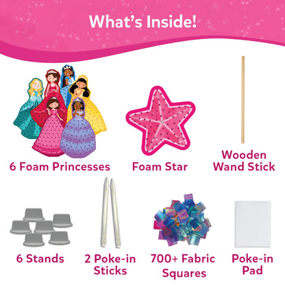 Skillmatics Poke-in Art - Magical Princesses, Mess-Free Fun for Kids, DIY Sewing Craft Kits, Creative Activity, Easter Gifts for Girls & Boys Ages 4, 5, 6, 7, 8, 9