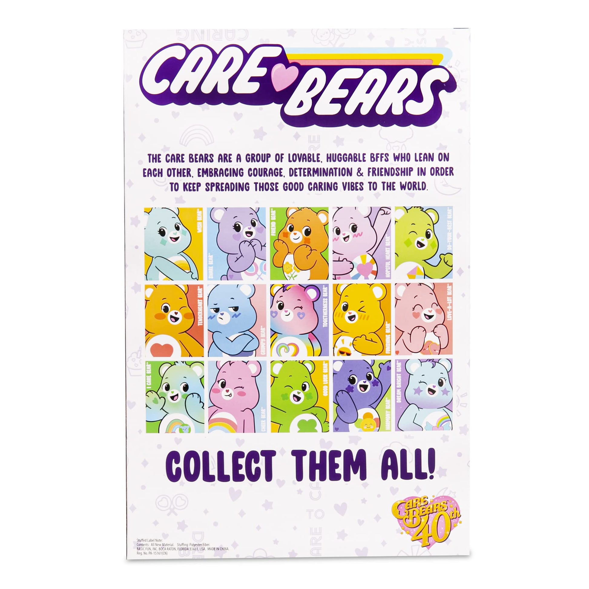 Care Bears Dream Bright Bear plush toy, 35cm soft teddy bear, cuddly collectible plush for children, suitable for girls and boys.