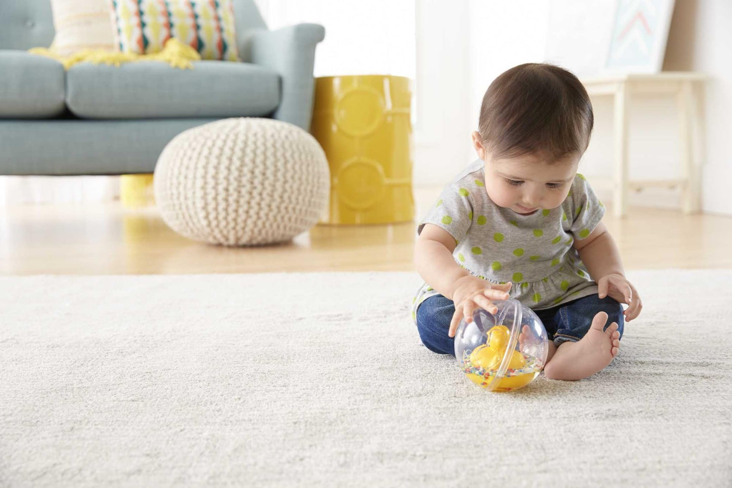 Fisher-Price Watermates, Duck, baby ball activity toy for crawl and chase play ages 3 months and up, 75676