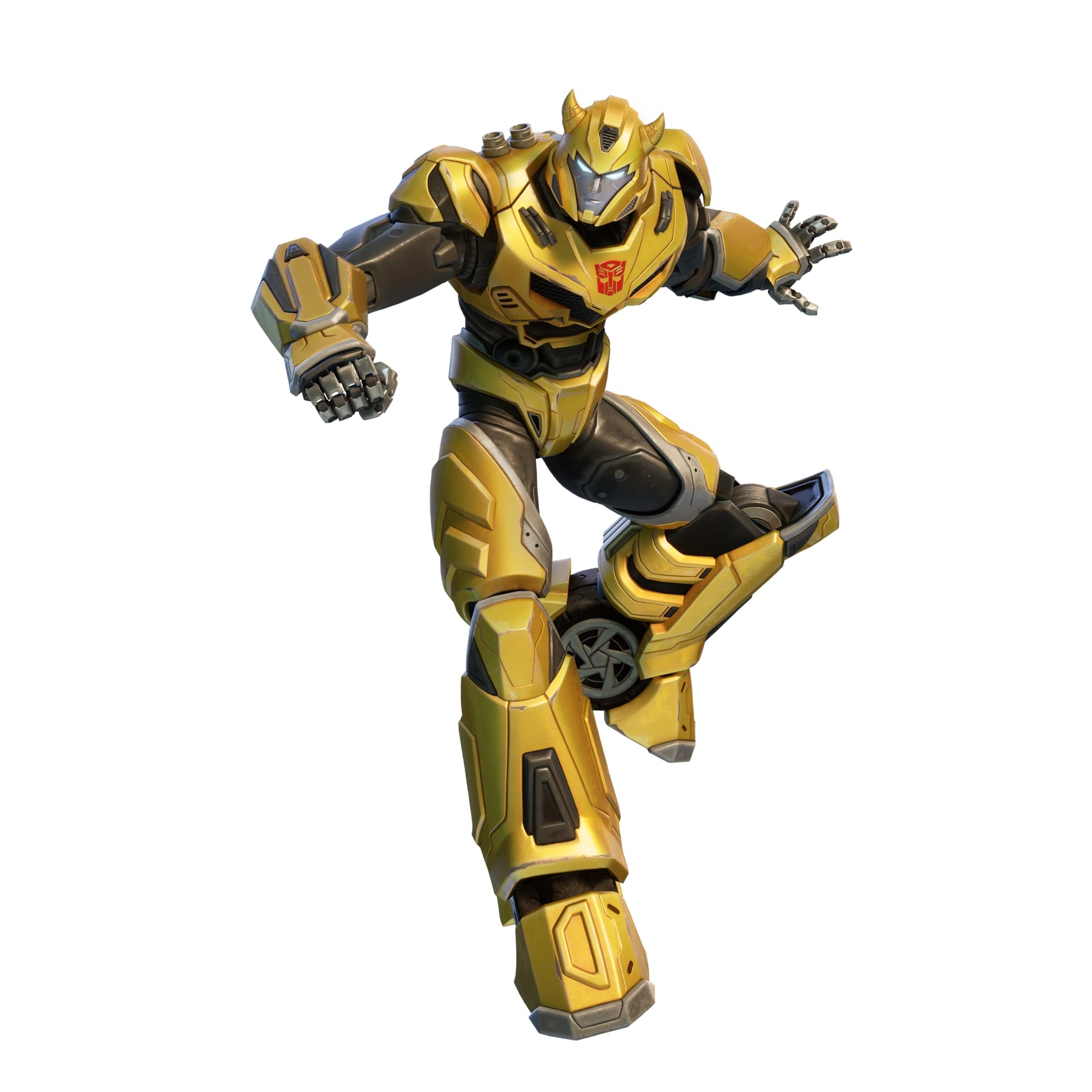 Fortnite Transformers Pack for PS5 with game download code in box, featuring Transformers-themed Fortnite characters and artwork.