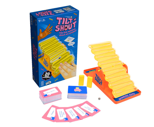 Big Potato Tilt ’n’ Shout – Fast-Paced Family Board Game for Adults & Kids | Shout-Out Trivia Party Game with Categories & Bonus Content | New Game Night Favourite for 2025 | Perfect Christmas Game