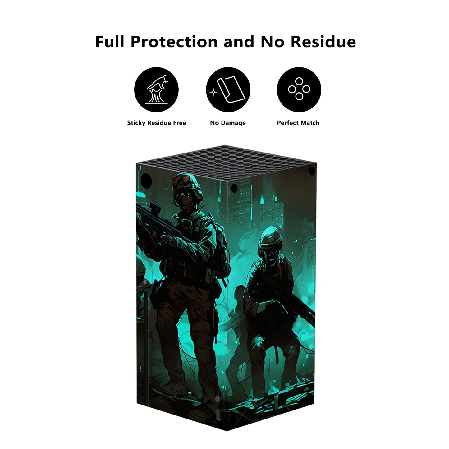 playvital custom vinyl skin featuring fearlessness design for Xbox Series X console and controller, wrap decal cover stickers.