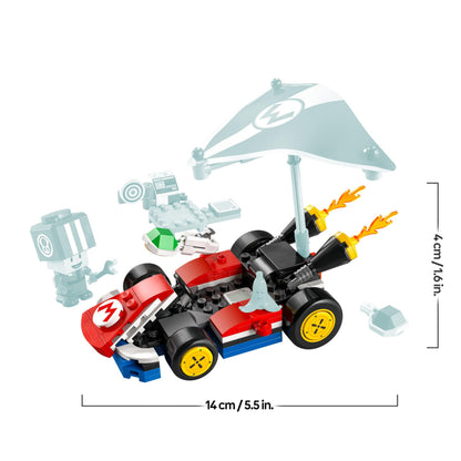 LEGO Super Mario Mario Kart standard kart toy set with Toad figure, ideal for kids and fans of creative play and gaming.