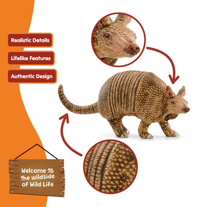 SCHLEICH 14874 Armadillo, from 3 years WILD LIFE - Figurine, 2 x 8 x 3 cm