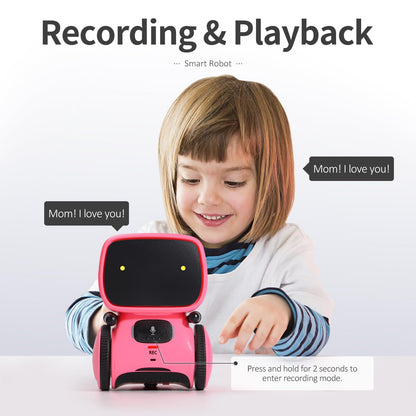 GILOBABY Interactive Smart Robot for Kids, Intelligent Children's Robotic Toy 3 Years Old Up, Voice Control & Touch Sense, Dance, Sing, Walk, Record & Speak Like You