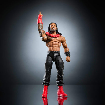 Mattel WWE Elite Collection Action Figure & Accessories, Premium Live Event Roman Reigns Set, SummerSlam with William Regal Build-A-Figure Parts, JCJ55