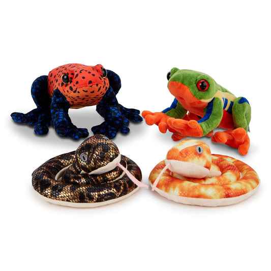 Zappi Co Children's Soft Cuddly Plush Toy Animal - Perfect Perfect Soft Snuggly Playtime Companions for Children (12-15cm /5-6") (Anaconda Snake)