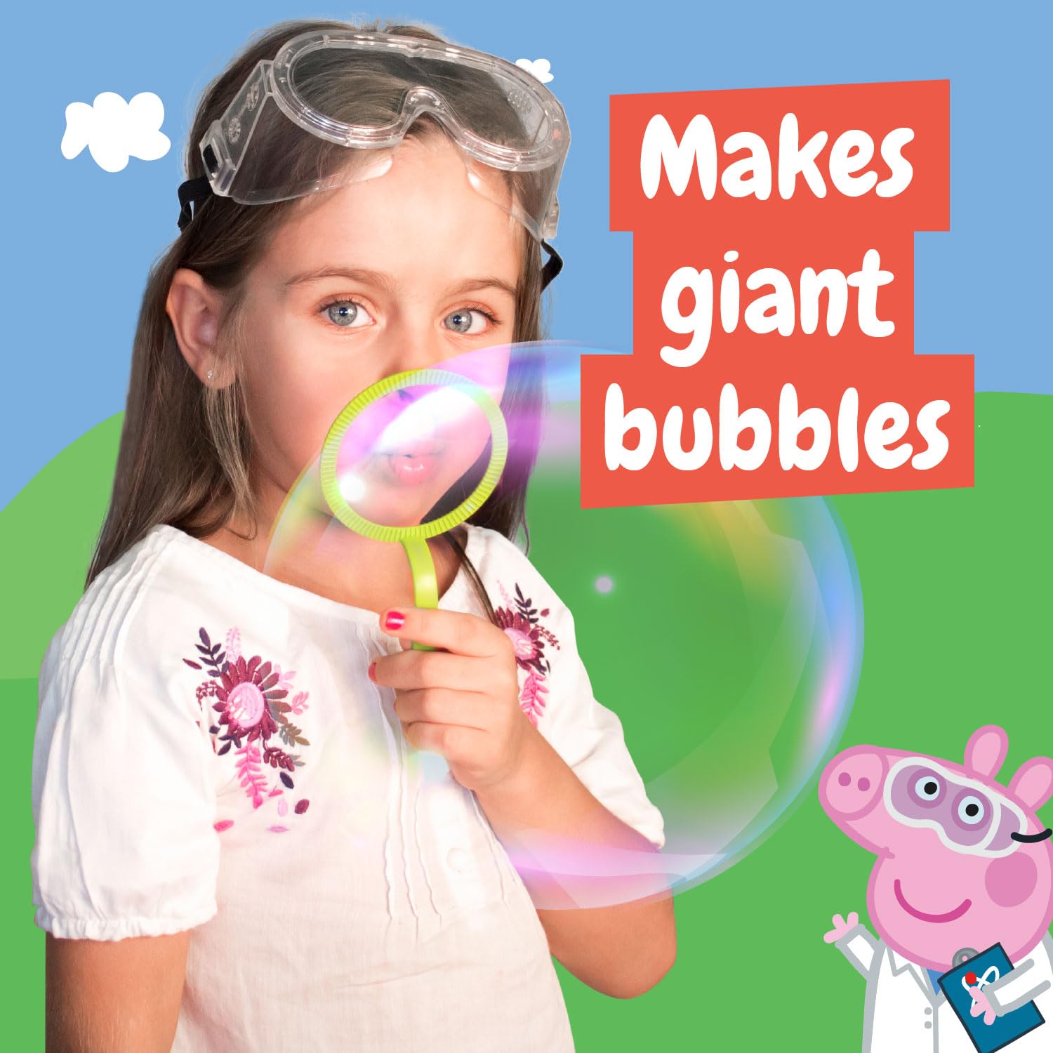 Science4you Peppa Pig My First Science Kit showing colorful experiment tools and materials for kids' science activities.