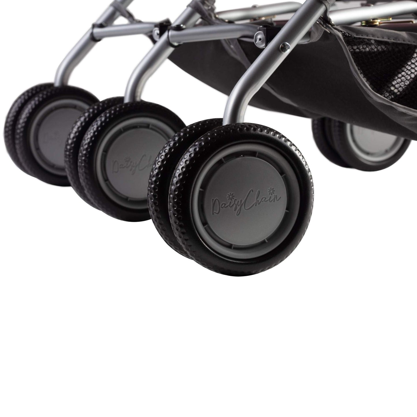 Daisy Chain Zipp Twin Max Dolls Pushchair – Adjustable handles from 76-82cm. For ages 4,5,6,7,8 or 9 years. (Classic Pink)