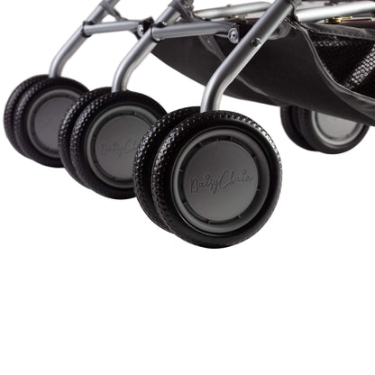 Daisy Chain Zipp Twin Max Dolls Pushchair – Adjustable handles from 76-82cm. For ages 4,5,6,7,8 or 9 years. (Classic Pink)