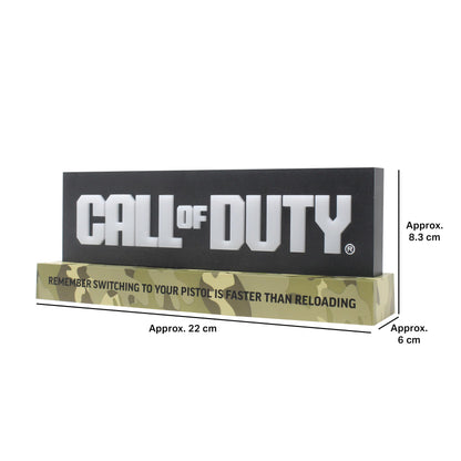 Neamedia Call of Duty logo LED light, official licensed gaming lamp, ideal for living room or office, compatible with mobile, Xbox, PS5, PC