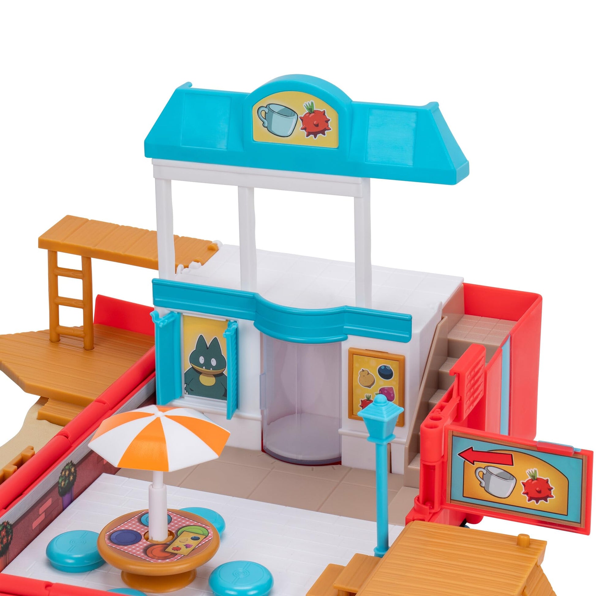 Pokémon Carry Case Beach Battle Playset with transforming backpack, action features, and 2-inch Pikachu figure.