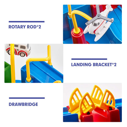 hahaland Kids Toys for 3 Year Old Boys Car Race Track Boys Toys Age 3 4- Large