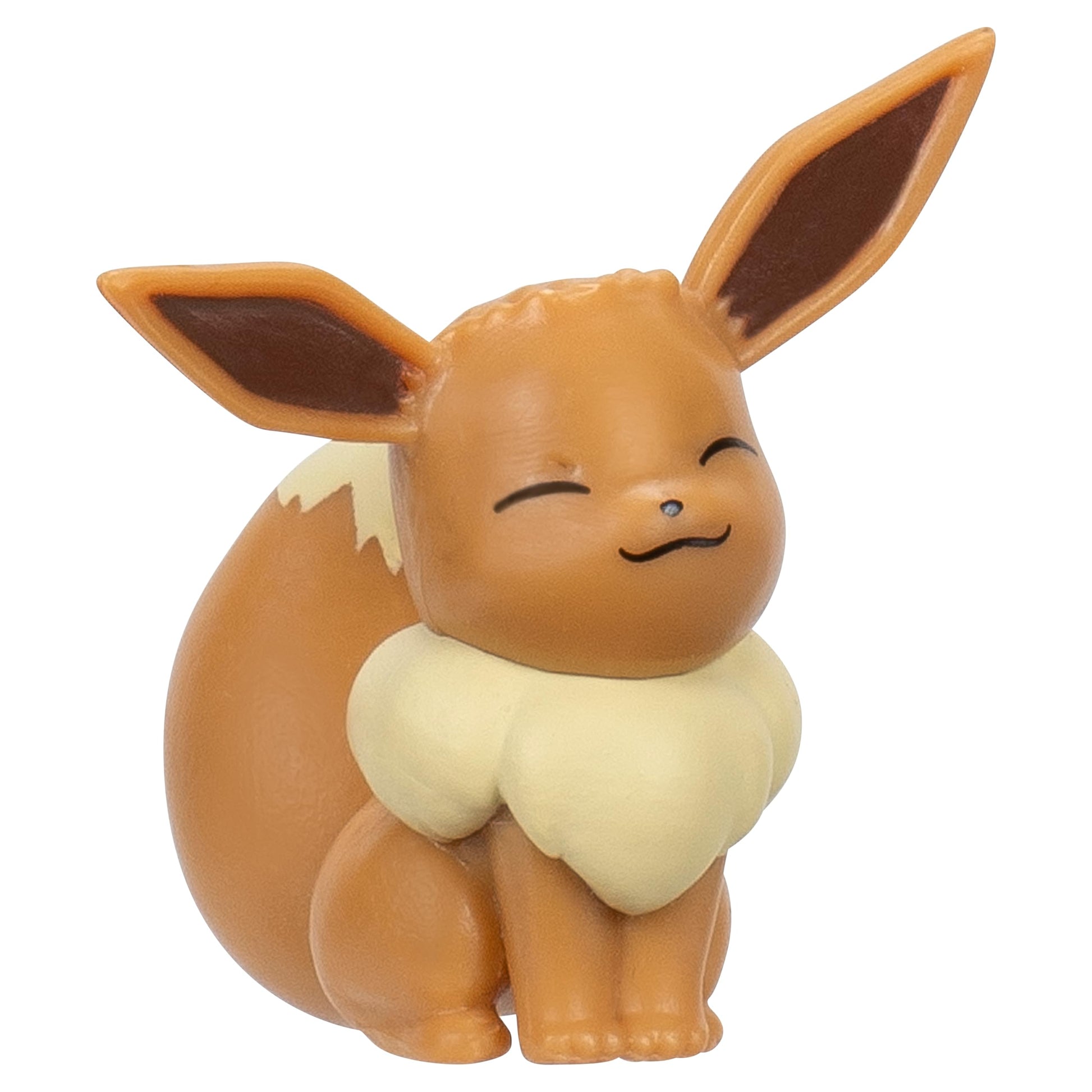 Pokémon Battle Figure 6 Pack with 2-inch figures of Pikachu, Shuckle, Axew, Shinx, Eevee, and Machop on display.