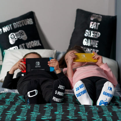 Sass Party & Gifts Do Not Disturb Gamer At Work - Fleece Throw Blanket - Great Gift For A Gaming Fan