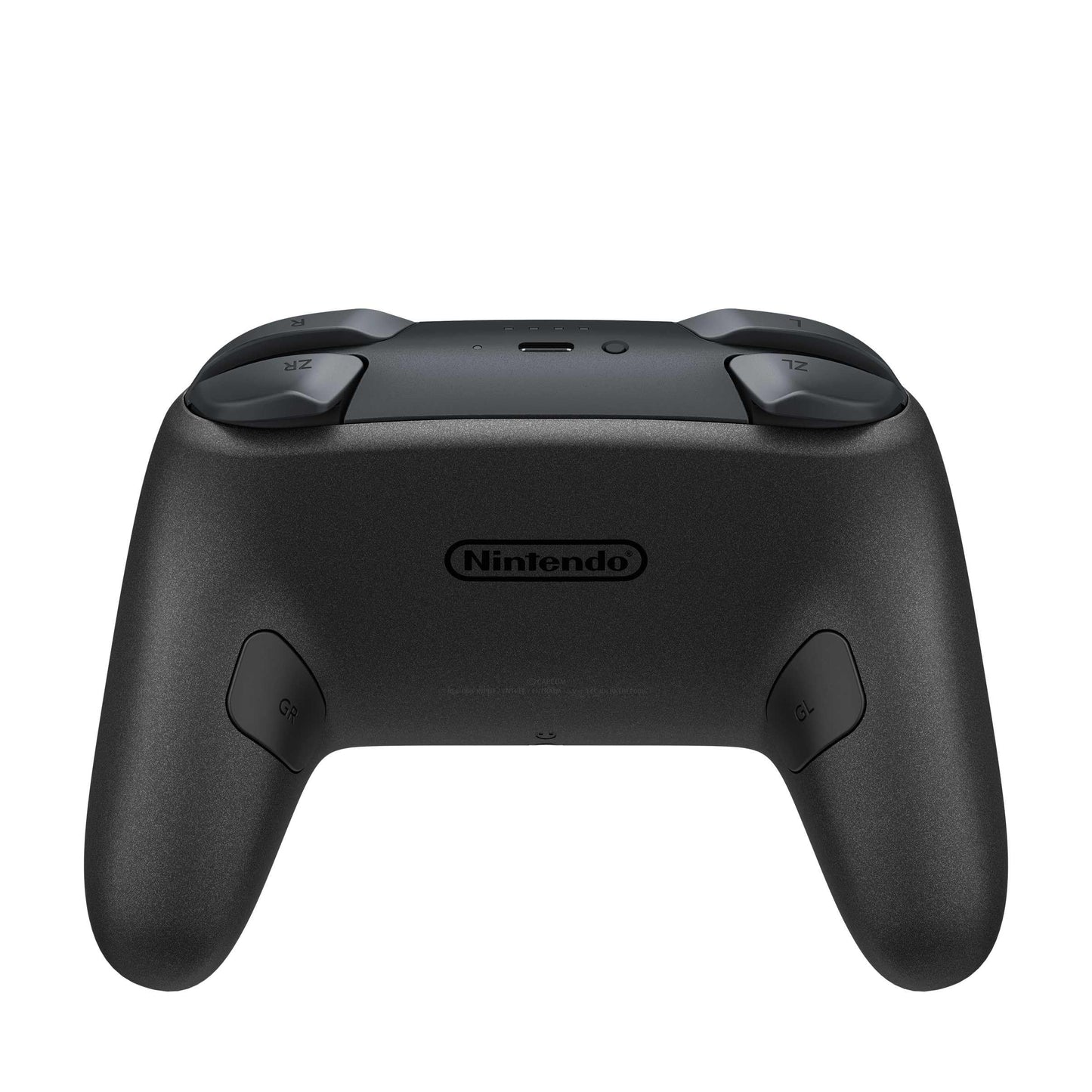 Nintendo Switch 2 Pro Controller featuring Resident Evil Requiem Edition design, with ergonomic grips and detailed character artwork.
