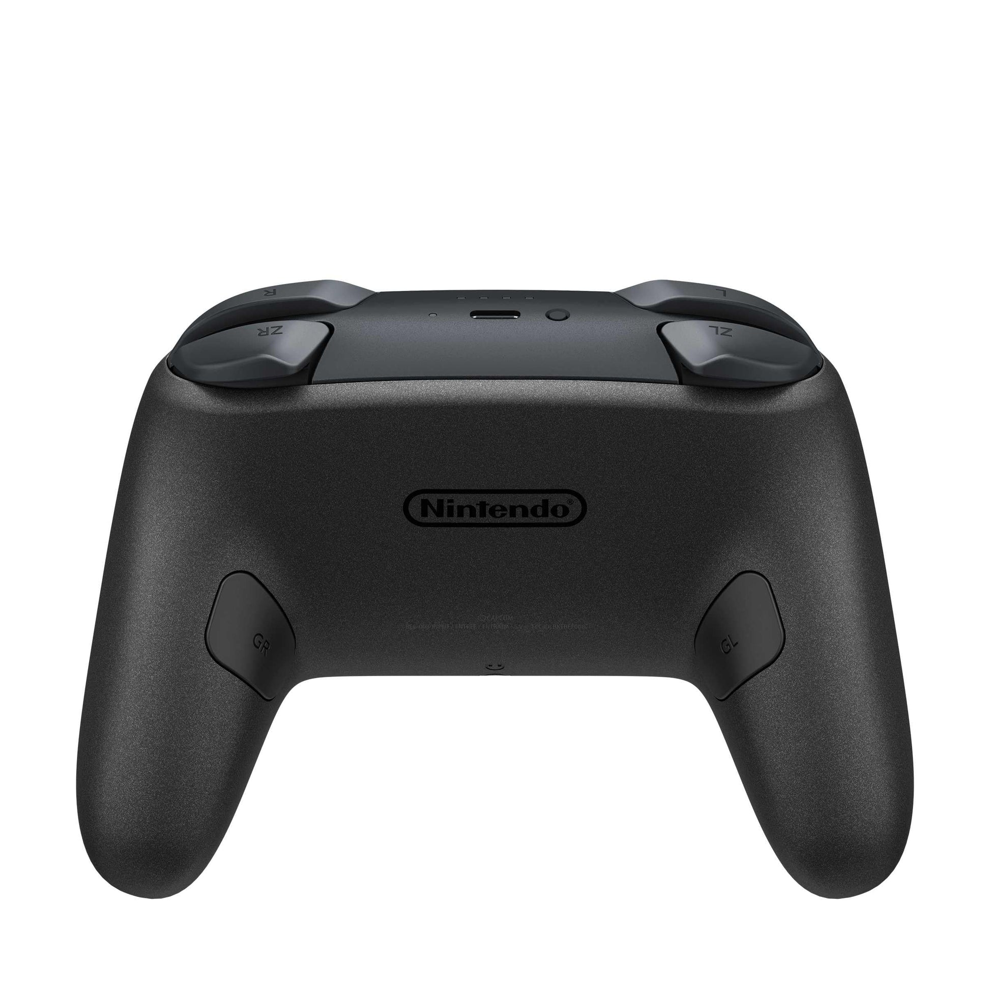 Nintendo Switch 2 Pro Controller featuring Resident Evil Requiem Edition design, with ergonomic grips and detailed character artwork.