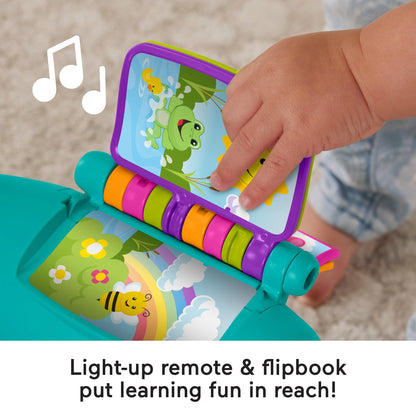 Fisher-Price Laugh & Learn Smart Stages Chair toy for babies and kids 6-36 months, featuring colorful learning features in English, French, German
