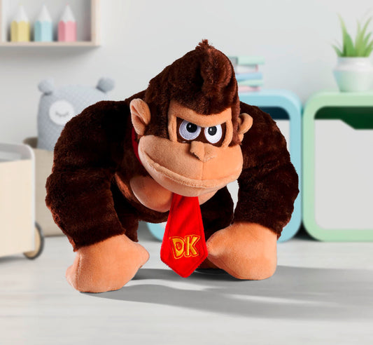 Simba Nintendo Super Mario Donkey Kong plush toy, 30cm soft and cuddly, perfect for kids and fans of the classic video game character.