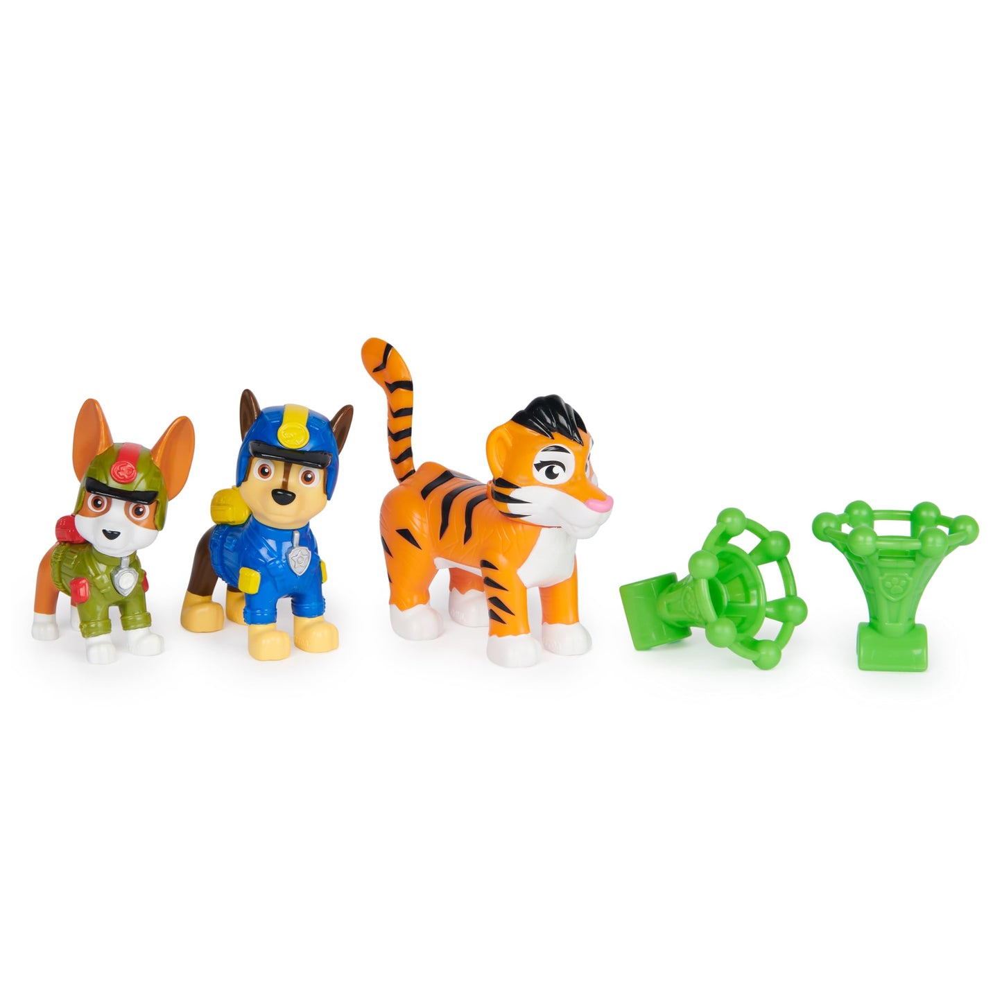 Paw Patrol: Jungle Pups Chase, Tracker & Tiger Action Figures with Projectile Launcher, Kids’ Toys for Boys and Girls Aged 3 and Up