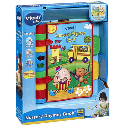 VTech Baby Nursery Rhymes Book, Light Up, Interactive, Musical Baby Book with Sounds and Phrases, Suitable for Babies from 6 Months+, English Version