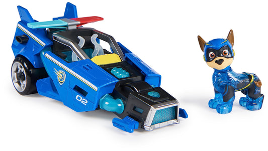 PAW Patrol: The Mighty Movie Toy Car with Chase Mighty Pups Action Figure, Lights and Sounds, Kids’ Toys for Boys and Girls 3+
