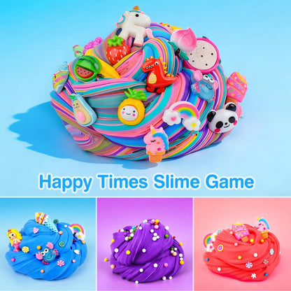 Kaoerdce 45-pack butter slime kit with colorful non-sticky slime for kids, stress relief, party favors, and classroom activities.