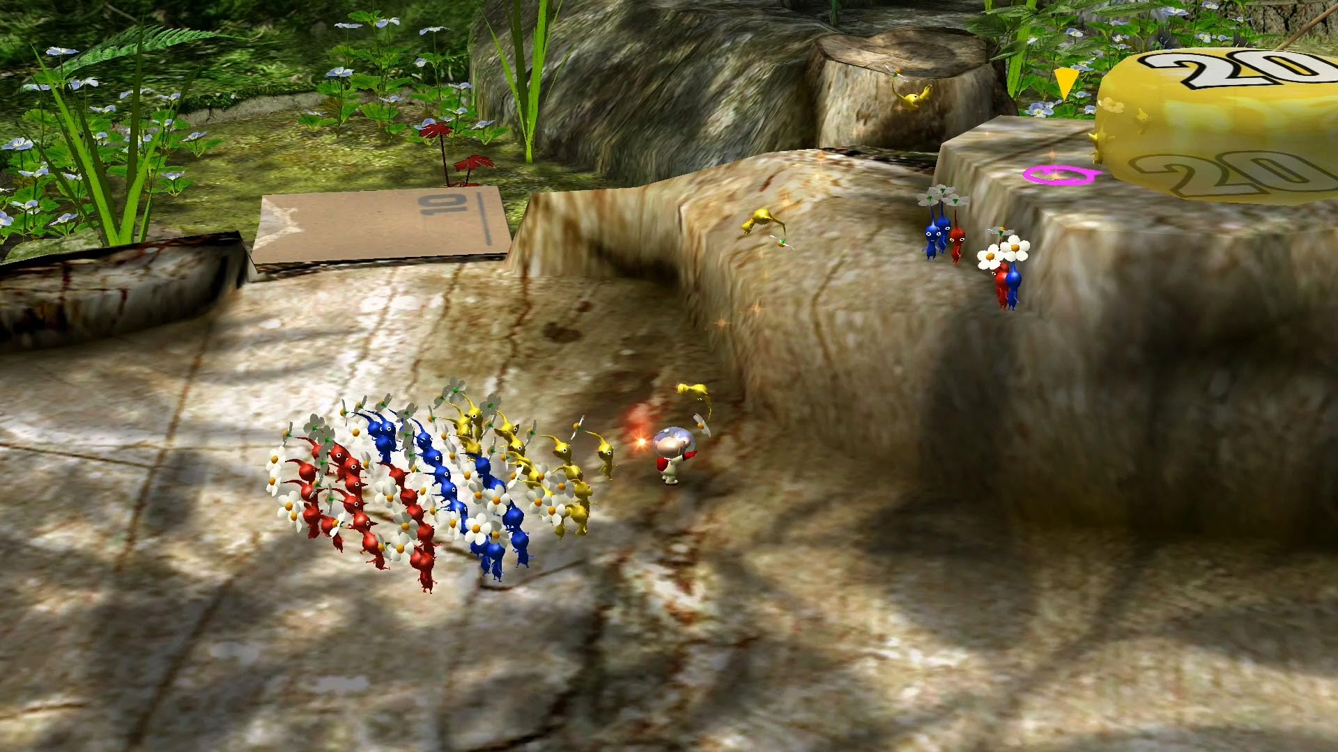Nintendo Pikmin 1 and 2 double pack for Nintendo Switch, featuring colorful game covers with Pikmin characters and vibrant artwork.