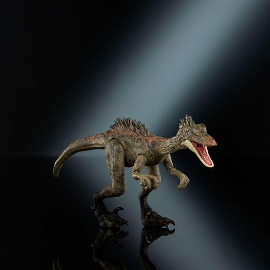 Mattel Jurassic World Hammond Collection Dinosaur Action Figure Toy Troodon Species, Premium Movie Design Glass Eyes & 14 Points Articulation, JDJ11