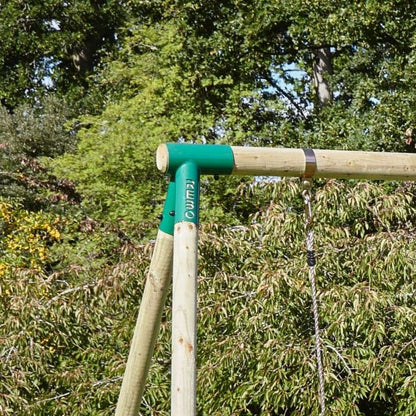 Rebo Baby Wooden Garden Swing Set - Pluto | OutdoorToys | Strong and Sturdy Children's Swing Set, Pressure Treated Timber, Soft-Feel Ropes, Baby Swing Seat