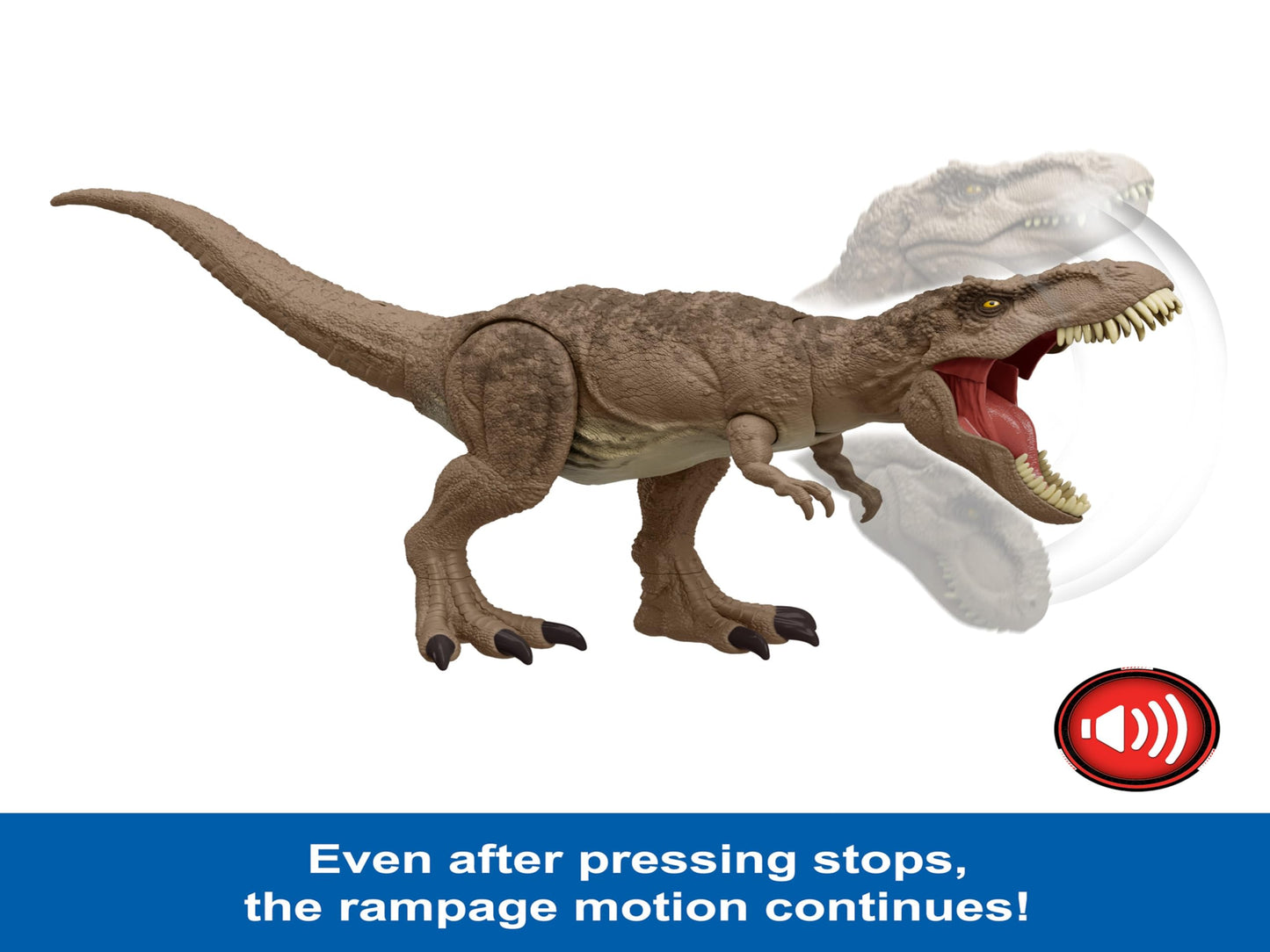 Mattel Jurassic World: Chaos Theory Netflix - All-Out Attack Tyrannosaurus Rex Dinosaur Action Figure Toy, with Rampage Attack, Chomp & Roar & Evolved Spikes, Digital Play, Ages 4 Years & Up, HXF54