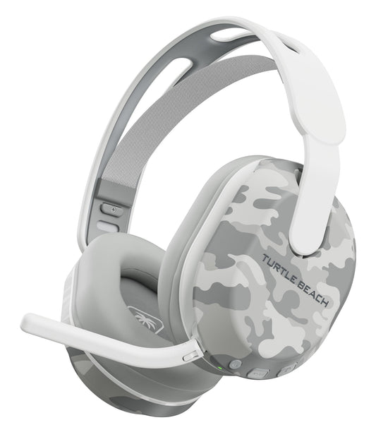 Turtle Beach Stealth 500 Arctic Camo Xbox wireless gaming headset with adjustable microphone and up to 40-hour battery life.