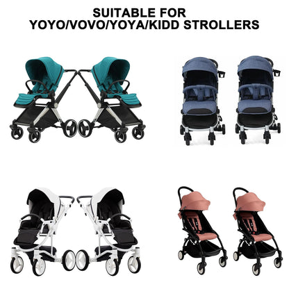 3pcs Baby Stroller Connectors, 2 in1 Twins Dual Stroller Connector Linker, Twin Stroller Connector Accessories Pram Twins Coupler Bush Pushchair for YOYO Strollers Pushchair