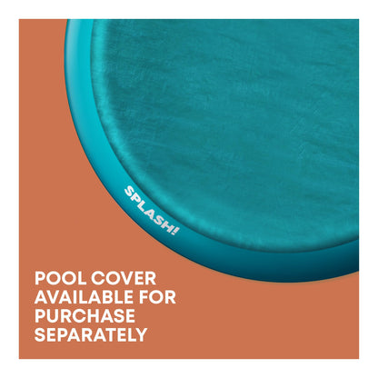 SPLASH! 10ft Inflatable Swimming Pool – Quick Set Garden Paddling Pool with Double Vinyl Wall, Hose Adaptor, Safety Valve & Repair Patches – Outdoor Summer Water Fun for Kids & Adults