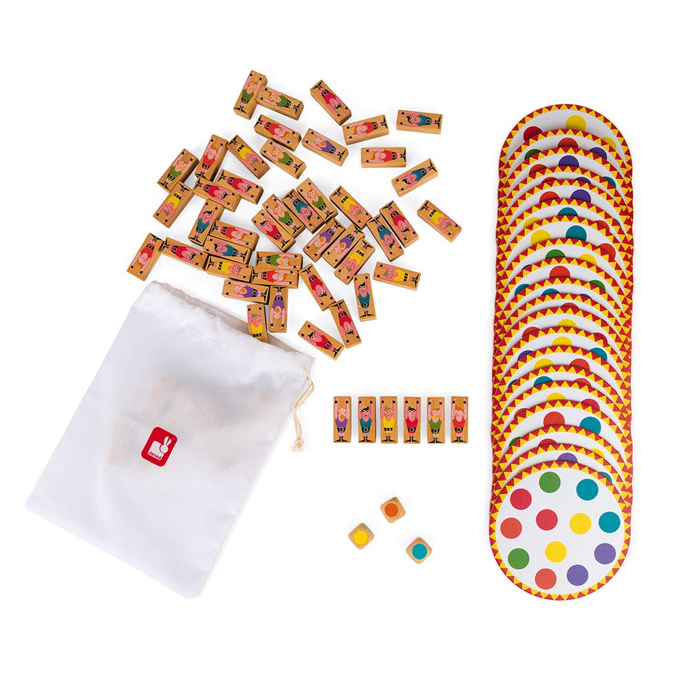 Janod - Acrobat' - Skill and Strategy Game - Children's Board Games - Concentration and Fine Motor Skills - 2 Players and Up - from 5 Years Old, J02757