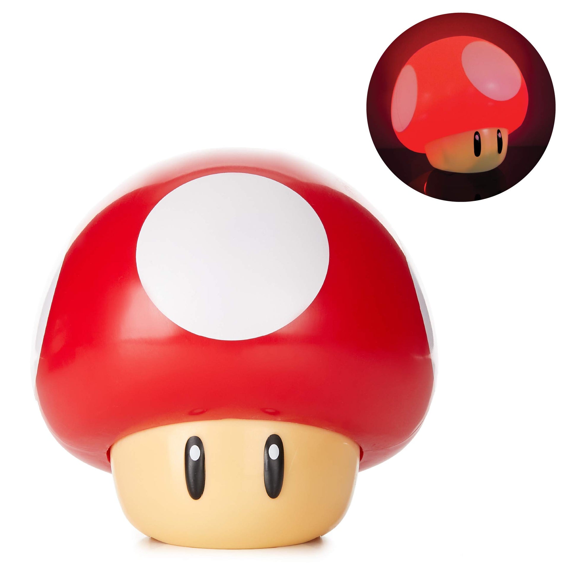 Paladone Super Mario Mushroom figure light with sound, a collectible movie merchandise for kids' bedrooms and gaming fans.