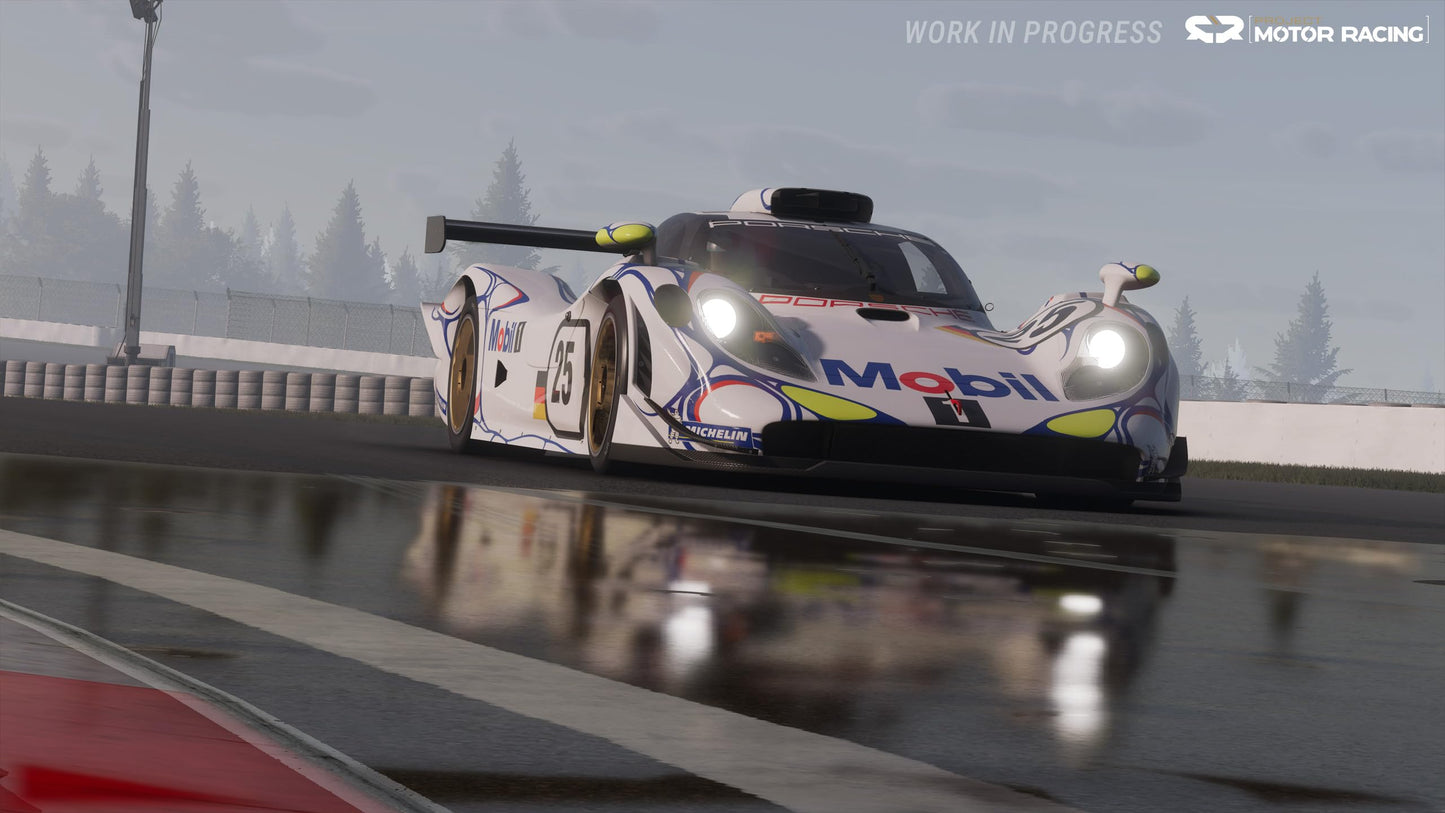 Project Motor Racing PS5 game cover featuring racing cars and dynamic racing scene by GIANTS Software GmbH