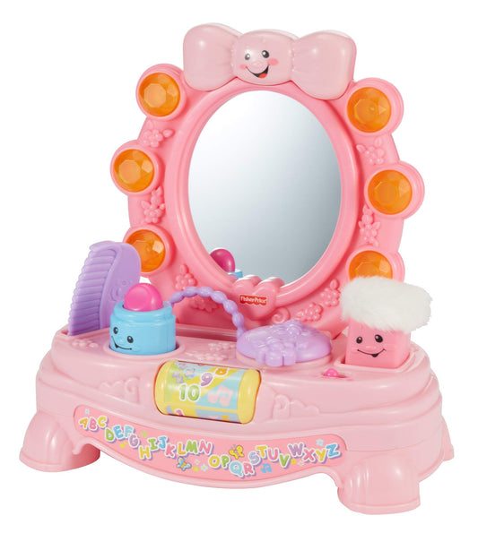 Fisher Price Laugh and Learn Magical Musical Mirror by Mattel featuring a colorful interactive mirror with musical buttons and playful design.