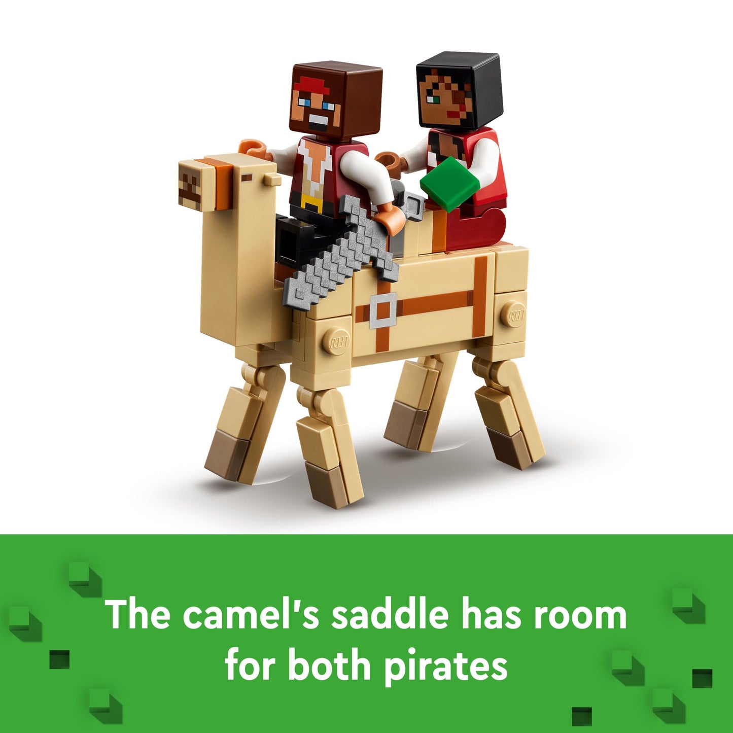 LEGO Minecraft The Pirate Ship Voyage - Boat Toy with 2 Pirates & 2 Animal Figures, plus Accessories incl. a Sword & Map - Gamer Gift for 8+ Year Old Boys and Girls 21259