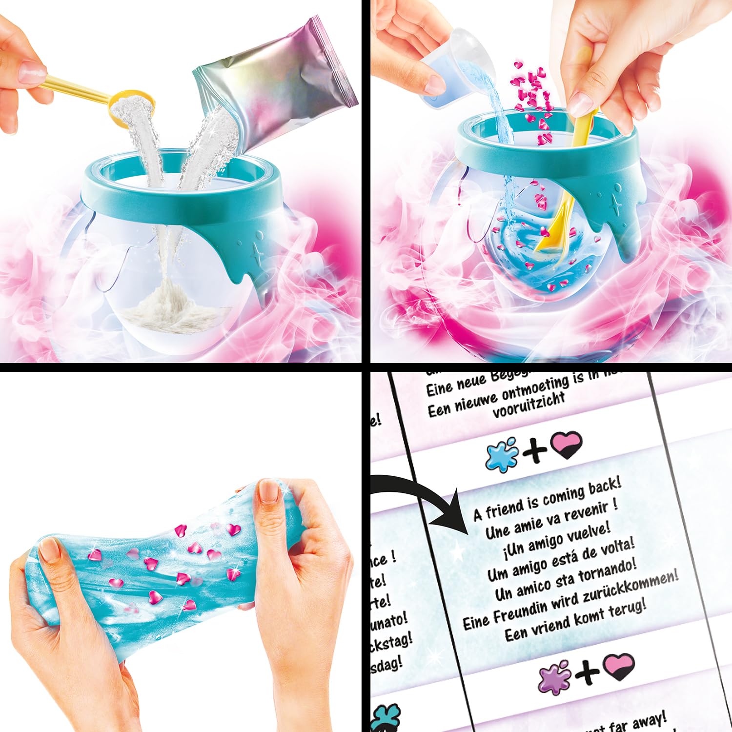 Canal Toys So Slime Magic Potion Factory slime making kit with smoke and light effects, colorful slime, and surprise powders for kids 6+.