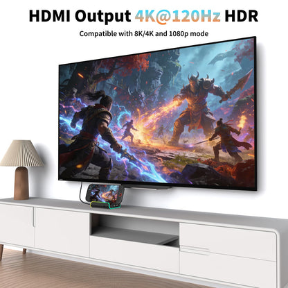 Riscvma Switch 2 Docking Station with 4K HDMI output, USB 3.0 ports, cooling fan, and 100W charging for Nintendo Switch.