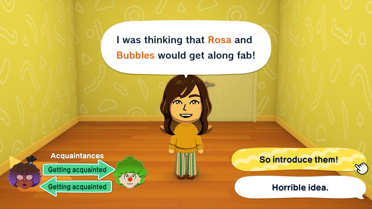 Nintendo Tomodachi Life: Living the Dream game cover with colorful characters and vibrant artwork on the front.