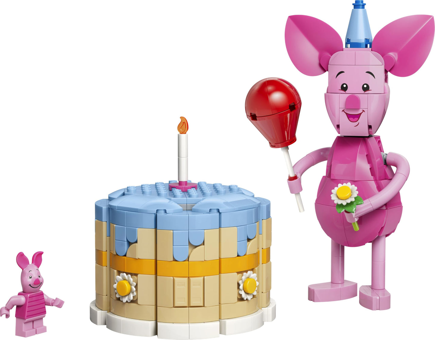 LEGO | Disney Piglet's Birthday Fun - Building Toy w/Cute Animal Figure, Birthday Cake & Collectible Minifigure - Gift Idea for 9+ Year Old Girls & Fans - 43305